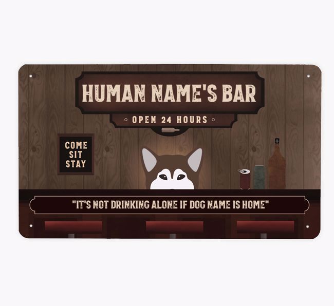 Vintage Bar: Personalized {breedFullName} Metal Sign